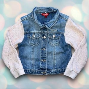 GUESS Girl’s Denim Jean Jacket Sweatshirt Size 4